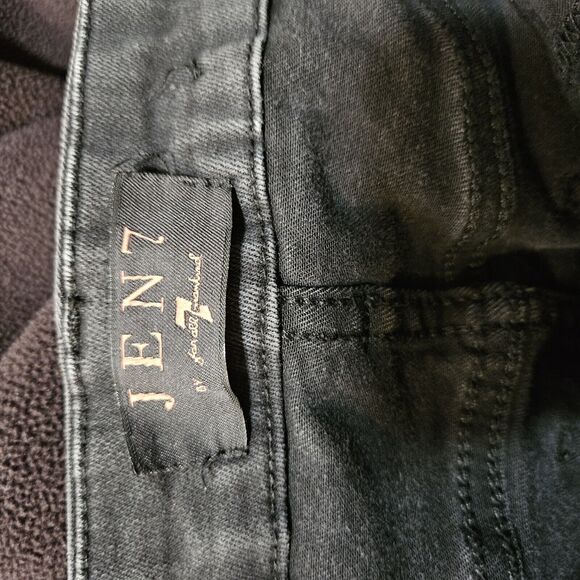 7 for All Mankind Jen7 Black Skinny Jeans Size 6 - Picture 4 of 5